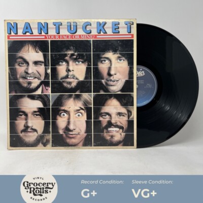 Nantucket YOUR FACE OR MINE Epic JE36023 Vinyl LP G+/VG+