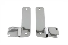 Windshield Mount Brackets Chrome Harley FLT Touring Models 1987 - 1992