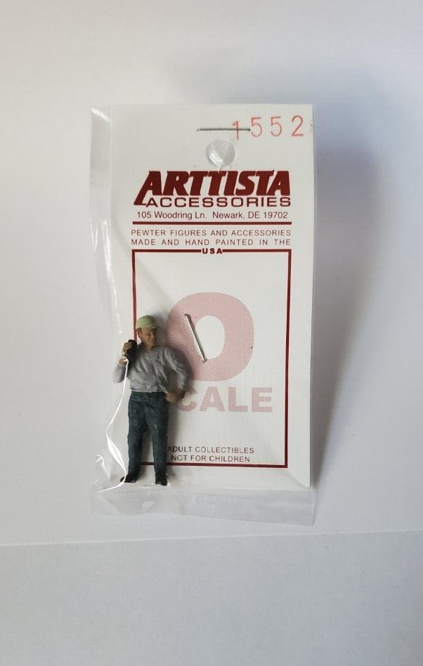 Arttista 1552 Brakeman with Radio O Scale Figure Model Trains