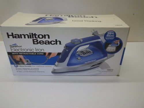 Buy Hamilton Beach Durathon Garment Iron 19804 With Retrac Cord Blue Online  in Kuwait. 202794220974