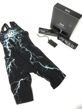 G2U without tags TYR Womens Venzo Oblivion One Piece Open Back Swimsuit Black Si