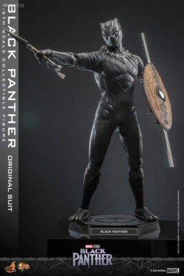 アメコミ Hot Toys Black Panther 1/6 Scale Hot Toys 1/6 Mms671 Black Panther Black Panther Original Suit