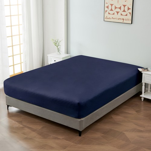 Luxury Extra Deep Fitted Sheet Ultra Soft Double Queen King Size Bed Sheet Cover - Picture 28 of 39