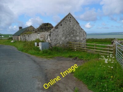 Photo 6x4 Ruin at Pennycraig Bridgend/Beul an Atha Loch Indaal beyond. c2014