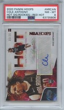 2020 Hoops Cole Anthony AUTO #05/25 Hot Signatures Rookies Red PSA 8