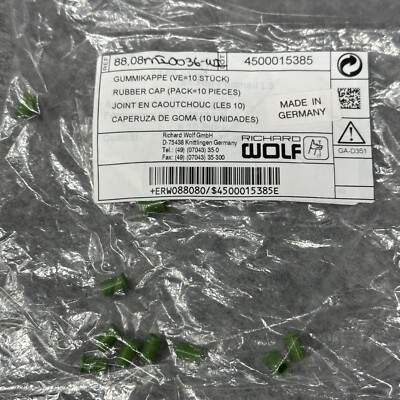 Richard Wolf Rubber Caps 88,08 Pack of 10 Green