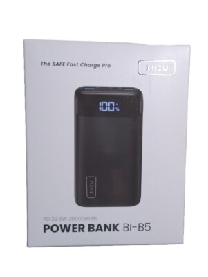 INIU Power Bank BI-B5 20000mAh 22.5W USB-C Schwarz mit Schnellladefunktion NEU