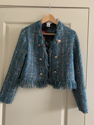 oo la la BOUCLE CROPPED JACKET size Small