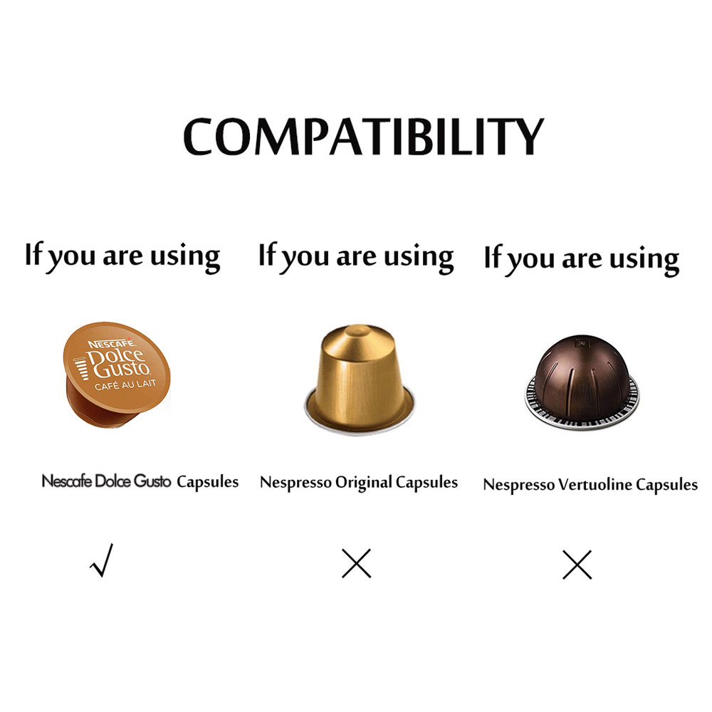 BRBHOM 3 Reusable Coffee Capsules Pod 