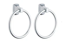 Moen P5860 Contemporary Donner Towel Ring in Chrome Finish (2-Pack)