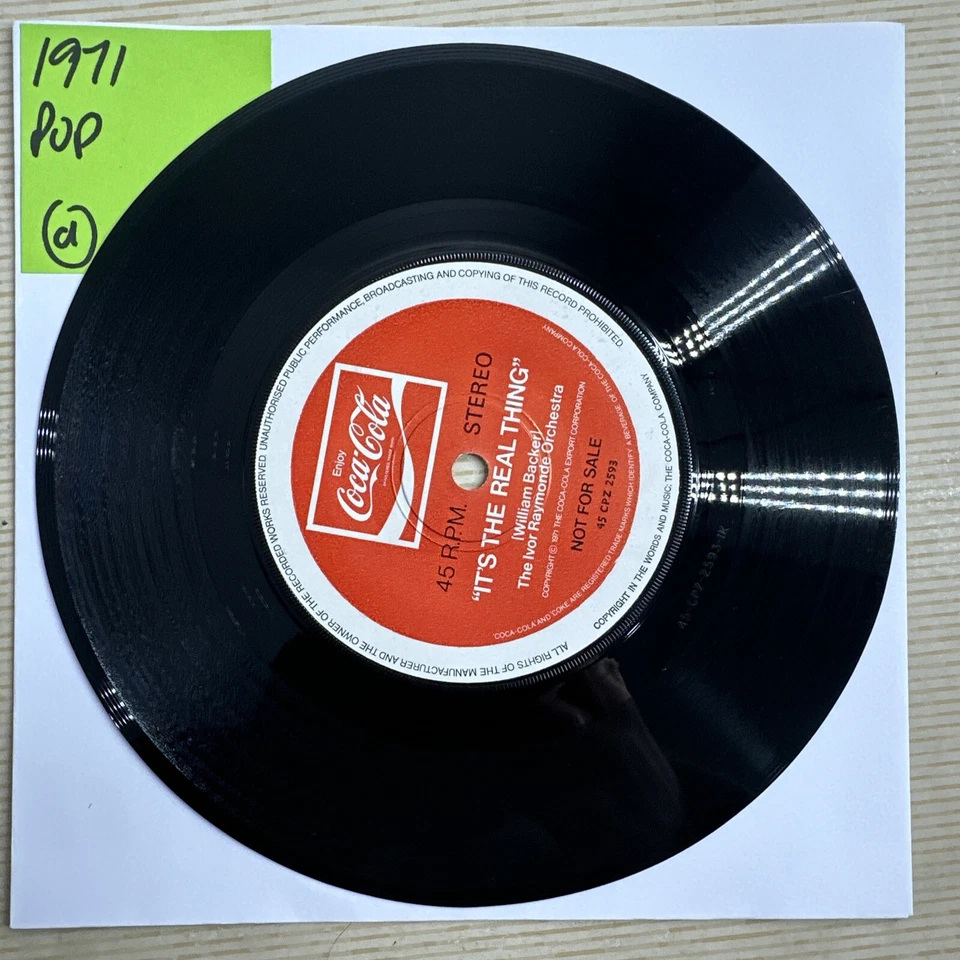 The New Seekers - Buy The World A Coke 7” Double A Single VG+ Promo Copy - Image 4 of 4