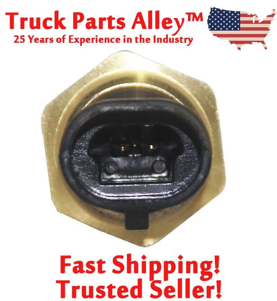 3865312 Sensor de temperatura de refrigerante Cummins ISX N14 M11 L10 genuino Atlas 3803401 Foto 2 de 4