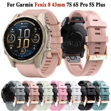 Silicone Strap For Garmin Fenix 8 43mm 7S 6S Pro 5S Plus Epix Pro 42mm Soft Band