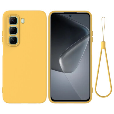 For Infinix Hot 50 Pro 4G, Skin Touch Feel Soft Liquid Silicone Back Cover Case