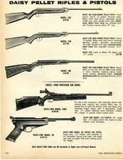 1972 Print Ad of Daisy/FWB Pellet Gun Rifles & Pistols Model 250 230 160 4300 65