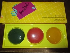 Revlon JEAN NATE scented Soap 3 red green yellow light 1.85 oz each