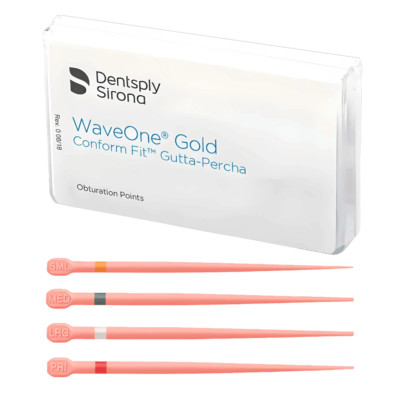 WaveOne Gold Conform Fit Gutta Percha by Dentsply (All sizes) (60/pack)