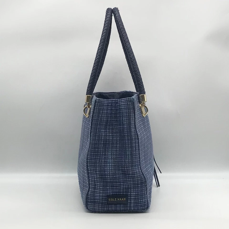 Сумка с короткими ручками Cole Haan Blue Straw Benson - Изображение 4 из 4