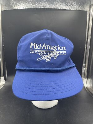 #ad Vintage Mid America Supply Paramount cap mfg co. Snap Back Hat Made In USA $17.09