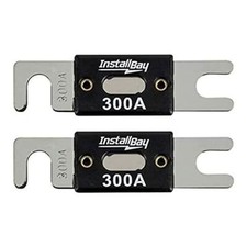 Install Bay 2Pack ANL Blade Waffer Fuses 300 Amp Car Boat Truck Bike ANL-300