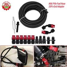 6AN 3/8" PTFE LS Swap EFI Fuel Line Fitting Kit w/ 20FT +16 End Hose Fitting E85