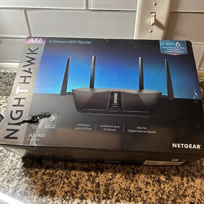 NETGEAR - Nighthawk AX5400 Dual-Band Wi-Fi 6 Router - Black