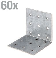 Alberts 60X Lochplattenwinkel 60 X 60 X 60 Mm Stahl Roh Sendzimirverzinkt