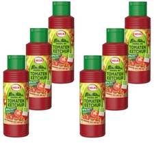 6x 300 ml Hela Bio Ketchup Original Tomaten Flasche Tomatenketchup