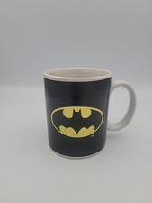 Batman Emblem Coffee Mug 2011 DC Comics Used With Minor Flaw See Last Photo