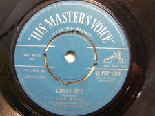 John Leyton – Lonely City 1962 7” HMV POP 1014