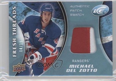 2009-10 Upper Deck Ice Fresh Threads 4/15 Michael Del Zotto Rookie Patch RC 1p0