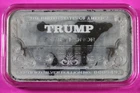 Donald Trump Family Honor Half 1/2 Ounce Silver Bar Mint Capsule MILKSPOTS B32