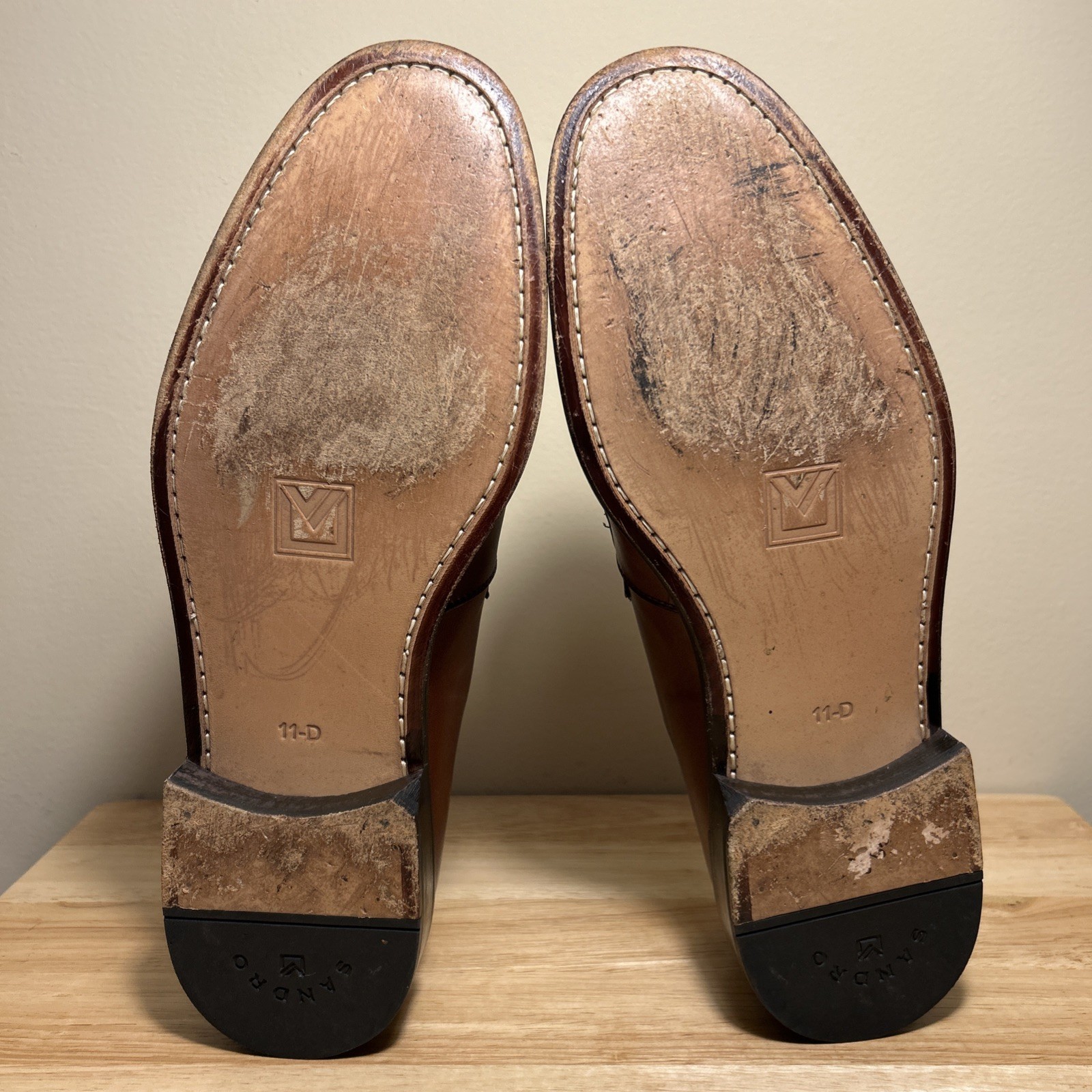 Sandro Moscoloni Brown Leather Split Toe Lace Up … - image 9