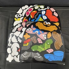 Lot Of 4 Large Mr. Potato Head Sticker Sheets - One Unused