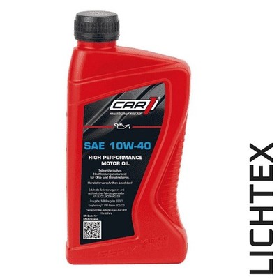 CAR1 Motorenöl SAE 10W-40 Leichtlauf 1 Liter High Performance Motor öl