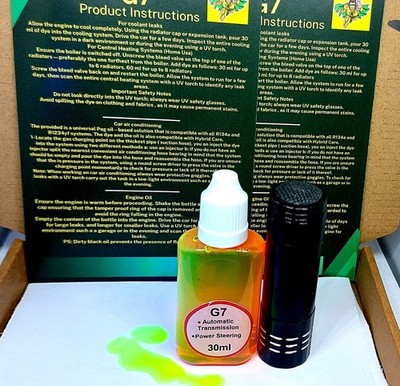 Auto Automatikgetriebe und Servolenkung UV Lecksuche mit Taschenlampe 30ml