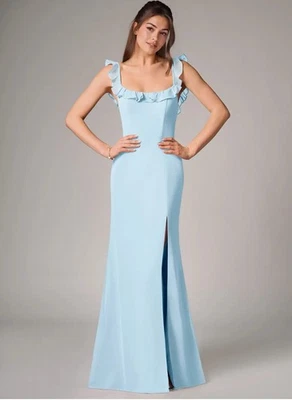 3 quarter length bridesmaid dresses Charming One Shoulder 3/4 Sleeves Long Chiffon Bridesmaid Dresses main image 1
