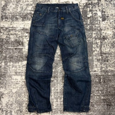G-STAR Raw 50112 Raff Elwood Herren Jeans Hose W32 L32 Regular Straight Blau