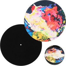 2 Pack Turntable Mat, 12 Inch anti Static Turntable Slipmat, Wool Felt Platter M