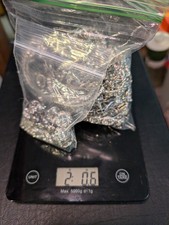 2 LB  Silver Tone Chain & Jewelry Untested Estate Lot All Wearable Treasure Hunt