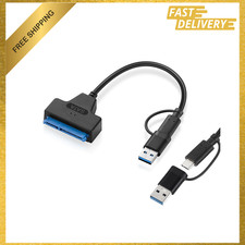 Sata To Usb Adapter Cable 3.0 Usb C Usb A To Sata 2.5 Inch Hard Drive Data