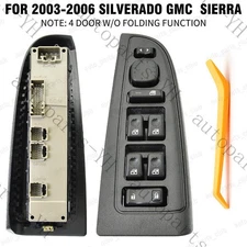 Front Driver Door Window Control Switch For 03-07 Chevrolet Avalanche Silverado.