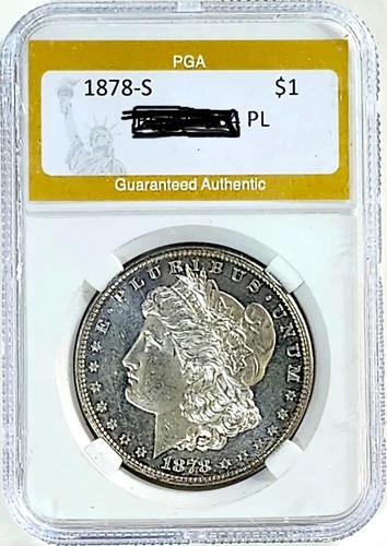 1878-S Ch / Gem BU PL Proof-like Morgan Dollar Reflective  White Lovely Coin