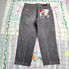Vintage Y2K Platinum Fubu Fat Albert Junkyard Gang Jeans Size 42x32