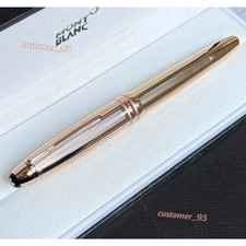 AUCTION Montblanc Luxury Fountain Pen Rose Gold Writing VIP Gift,Rare New In Box