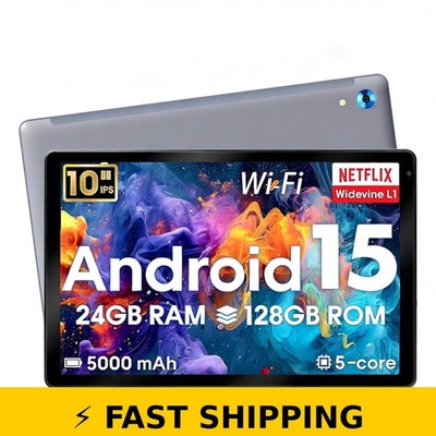 AEEZO 10.1 Inch Tablet, 24GB RAM 128GB ROM, Wi-Fi 6, Gray
