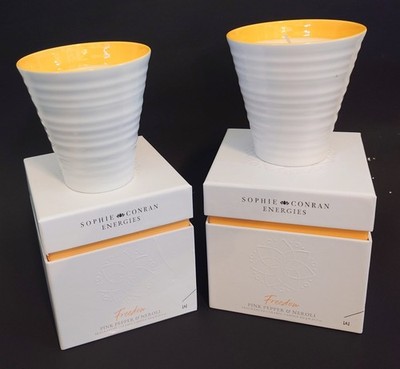 Sophie Conran Set Of 2 Energies Freedom Pink Pepper & Neroli Orange Candles