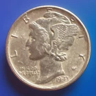 1943-S AU Mercury Silver Dime sold as pictured FAST SHIPPING 158