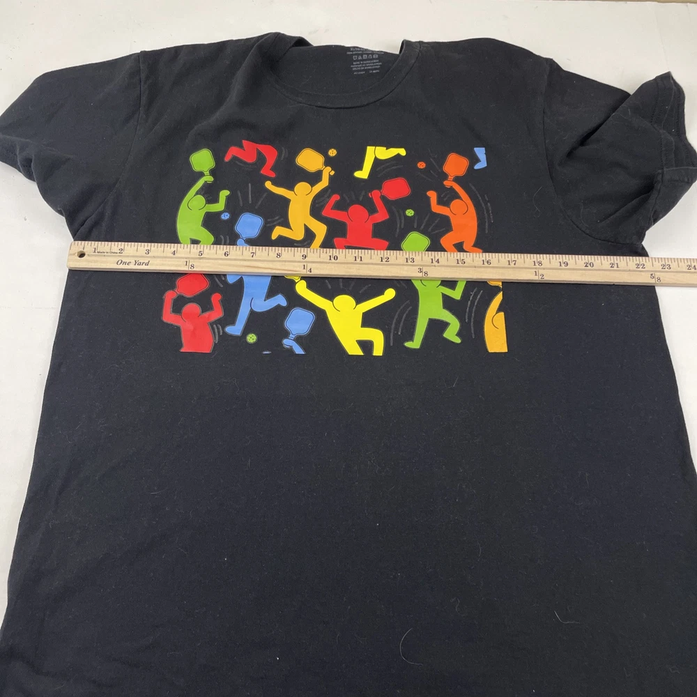 Pickleball Graphic T-shirts Lot Of 2 Men’s XL Cotton Black Short Sleeve Gildan