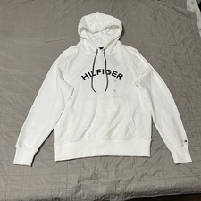 Tommy Hilfiger Pullover Hoodie White Mens Small
